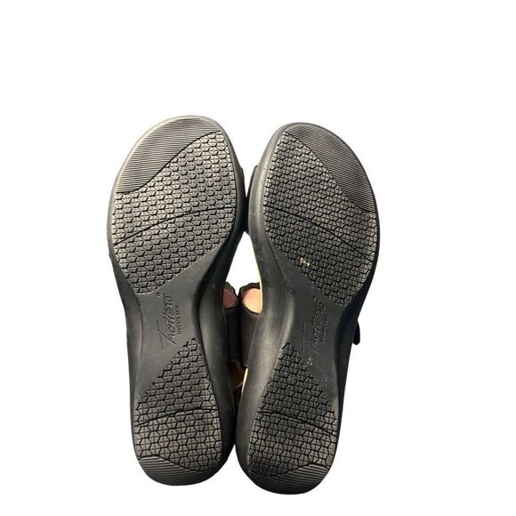 Trotters Teresa‎ Black Leather Strap Slingback Sandals Size 9 Narrow - Picture 8 of 8